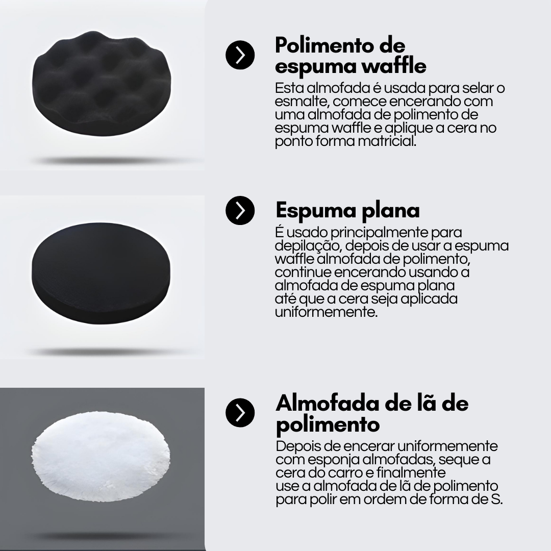 POLIDOR ELÉTRICO SEM FIO PARA CARROS - Arpo
