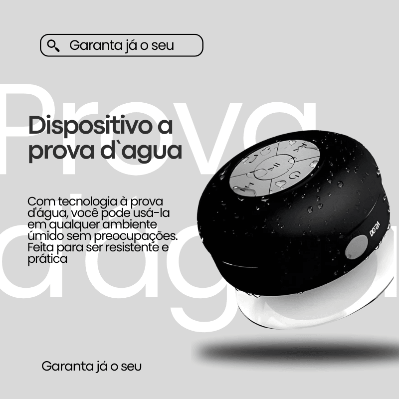 CAIXA DE SOM BLUETOOH PROVA D´AGUA - Arpo
